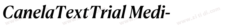 CanelaTextTrial Medi字体转换